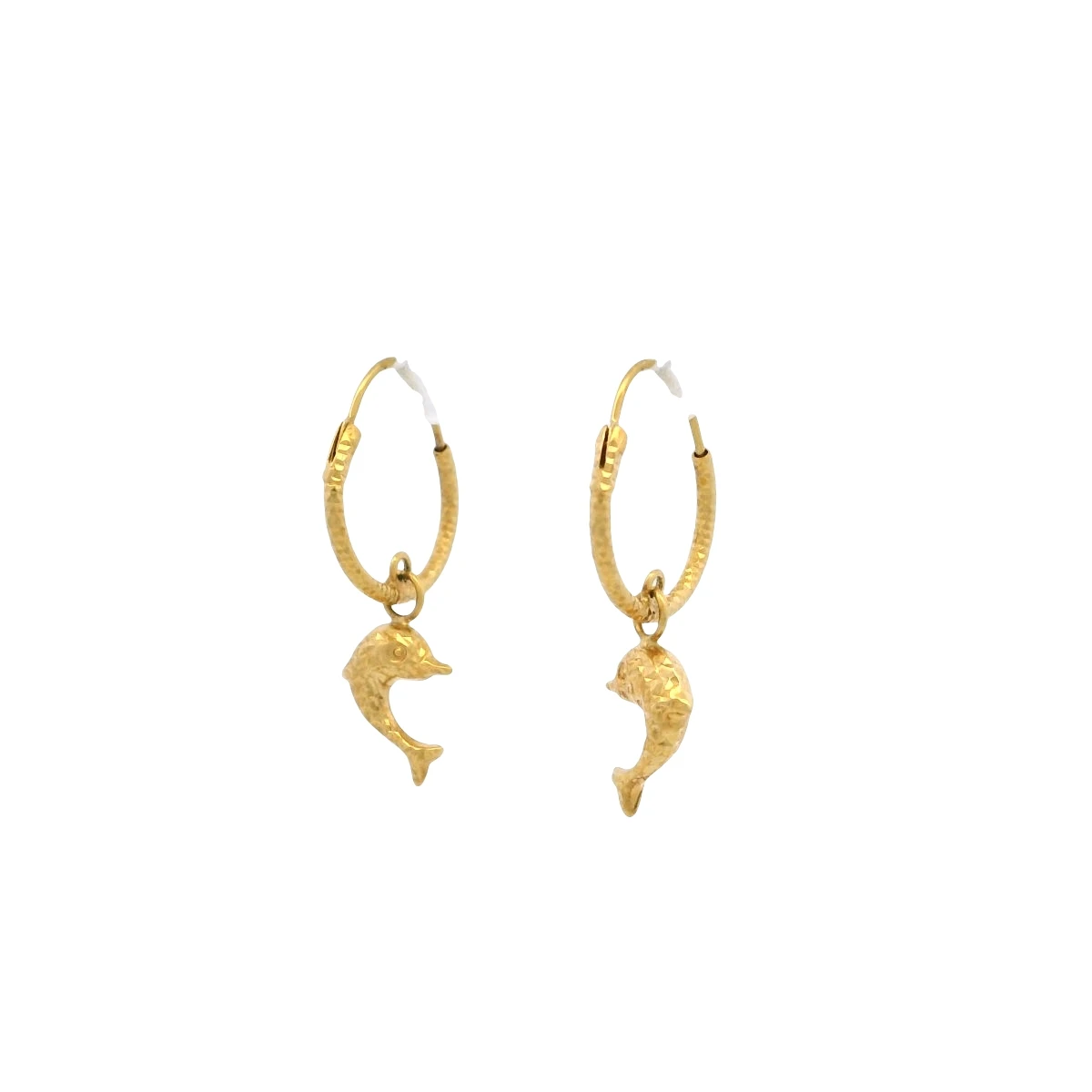 Sophia Dolphin Hoop Earrings