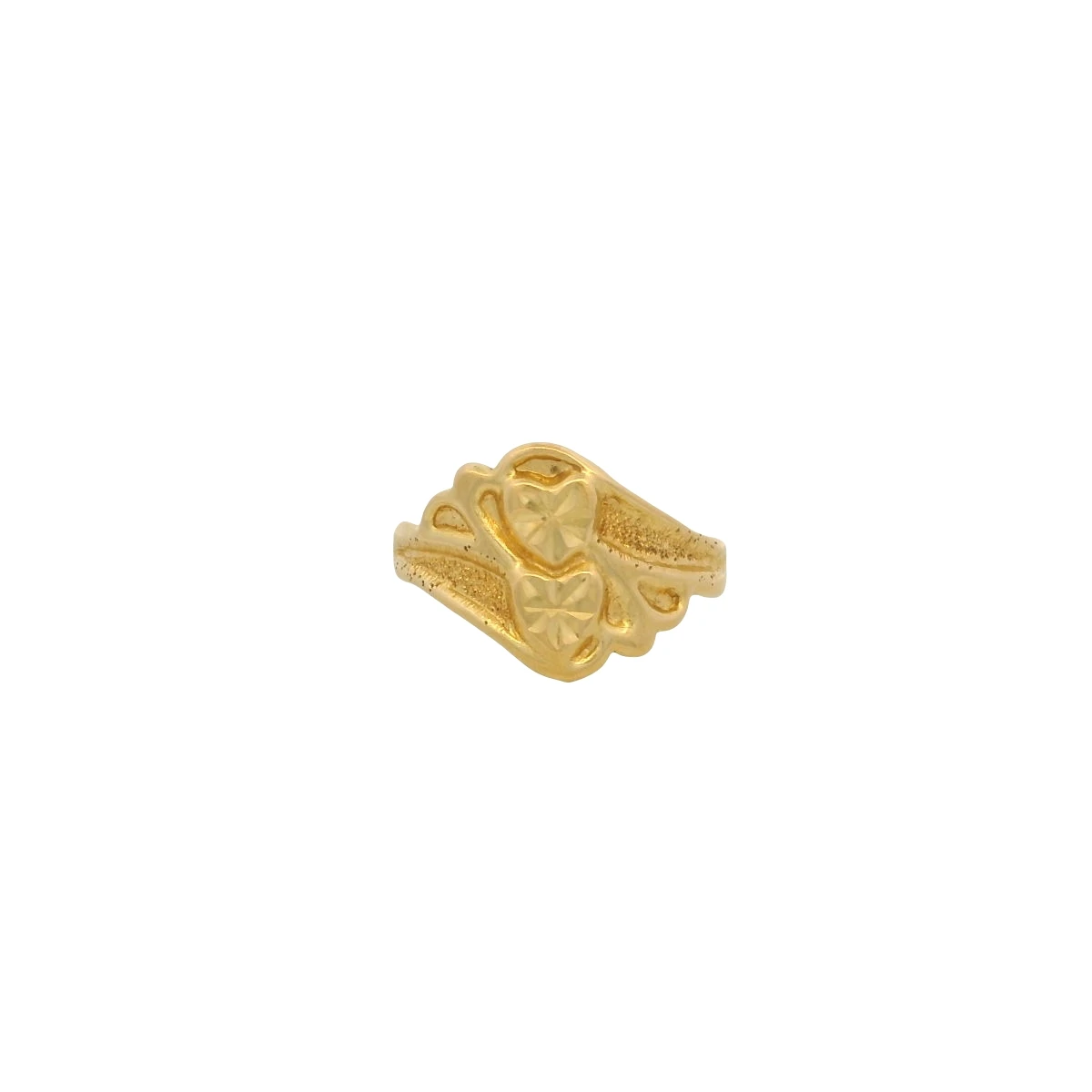 Sophia 21k Twin Heart Ring