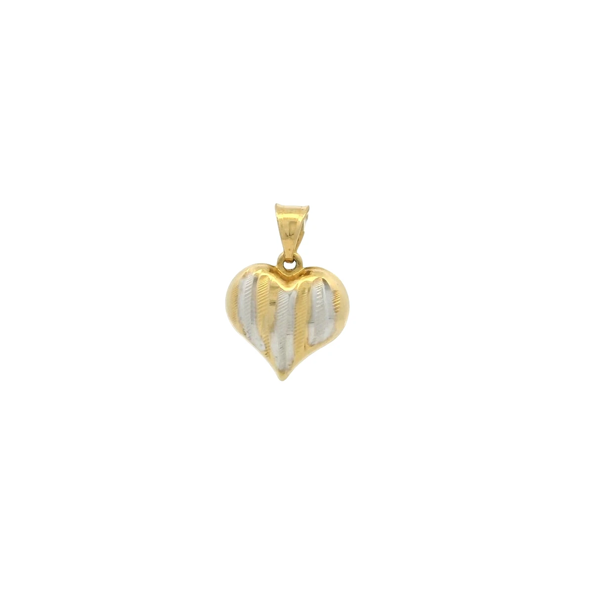 Sophia 2T Puffed Heart Pendant