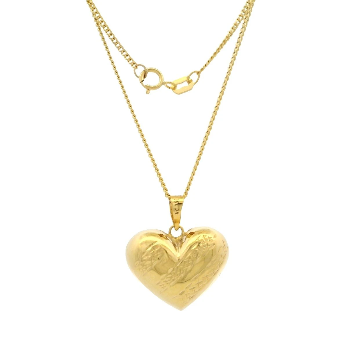 Sophia 2T Puffed Heart Pendant