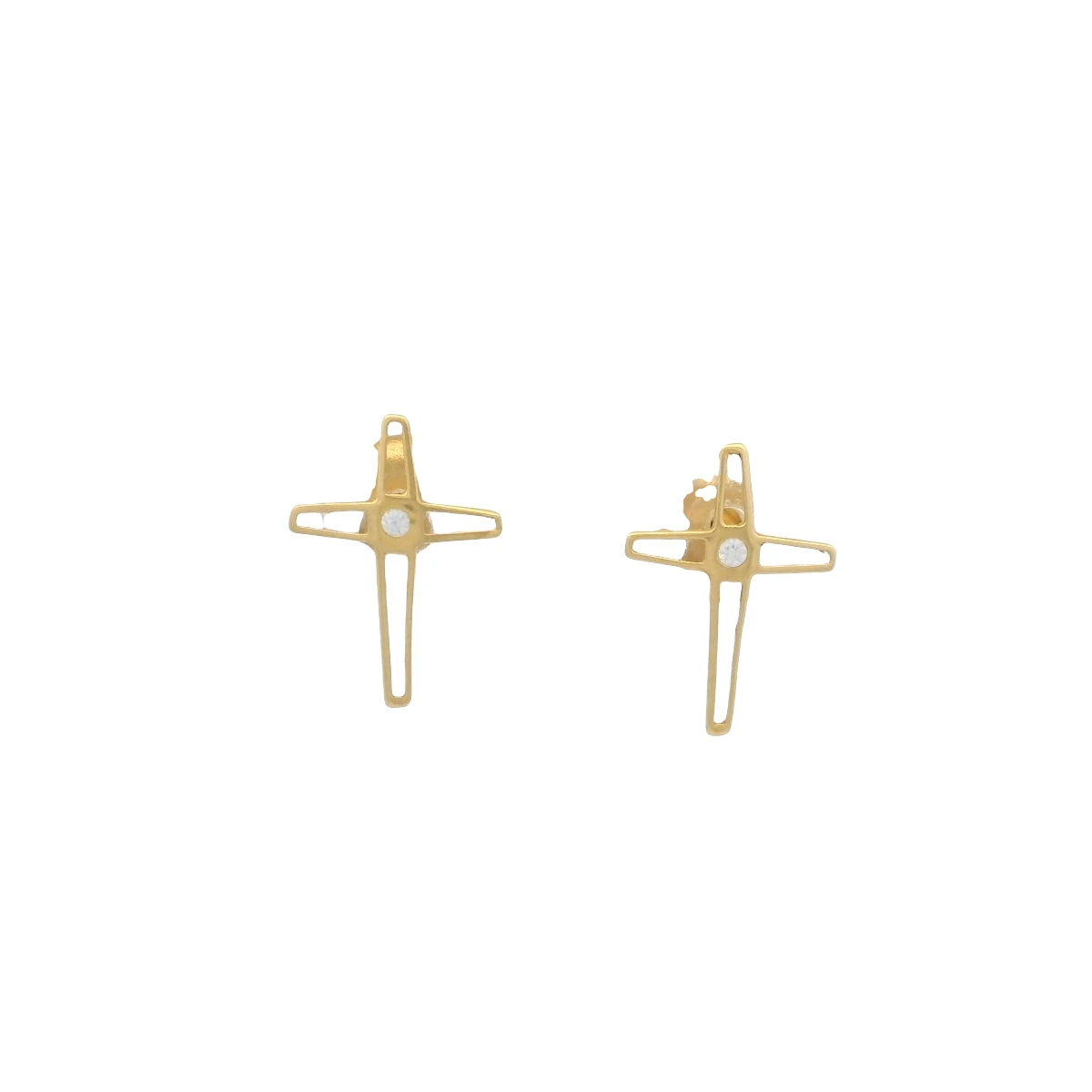 Sophia Halo Cross Earrings