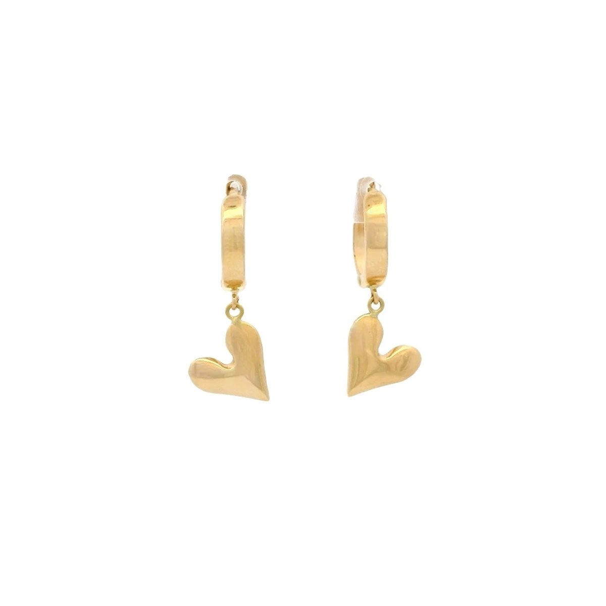 Sophia Heart Hoop Earrings