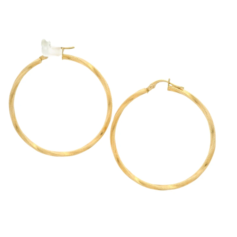 Sophia Twisty Hoop Earrings