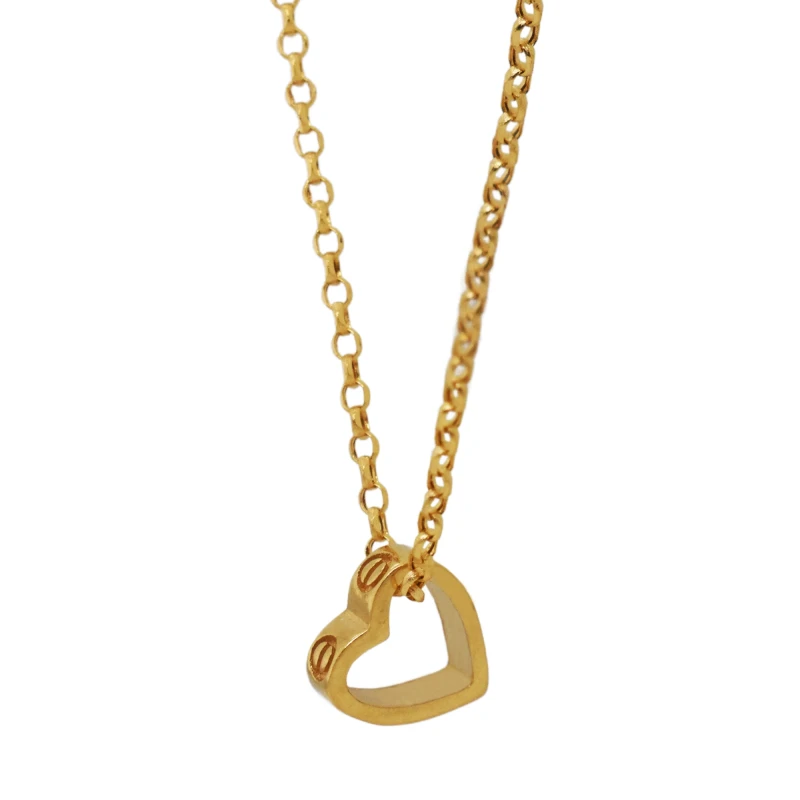 Sophia Outline Heart Necklace