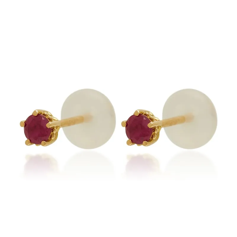 Sophia Ruby Solo Earrings