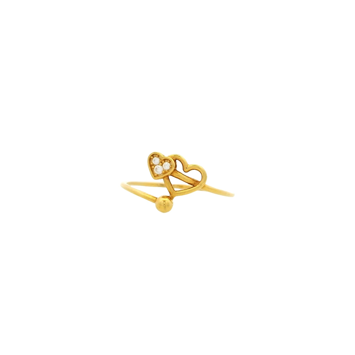 Sophia Twin Hearts Ring