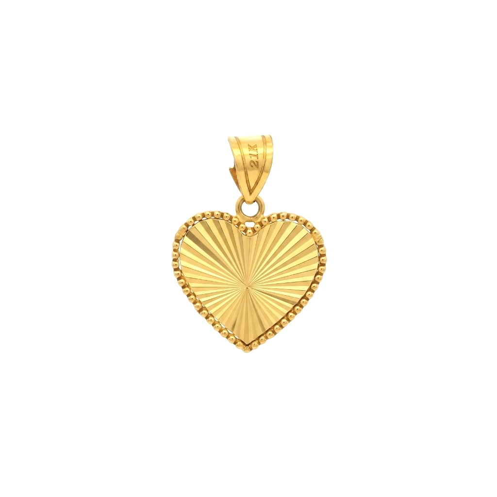 Sophia 21k Radiant Heart Pendant